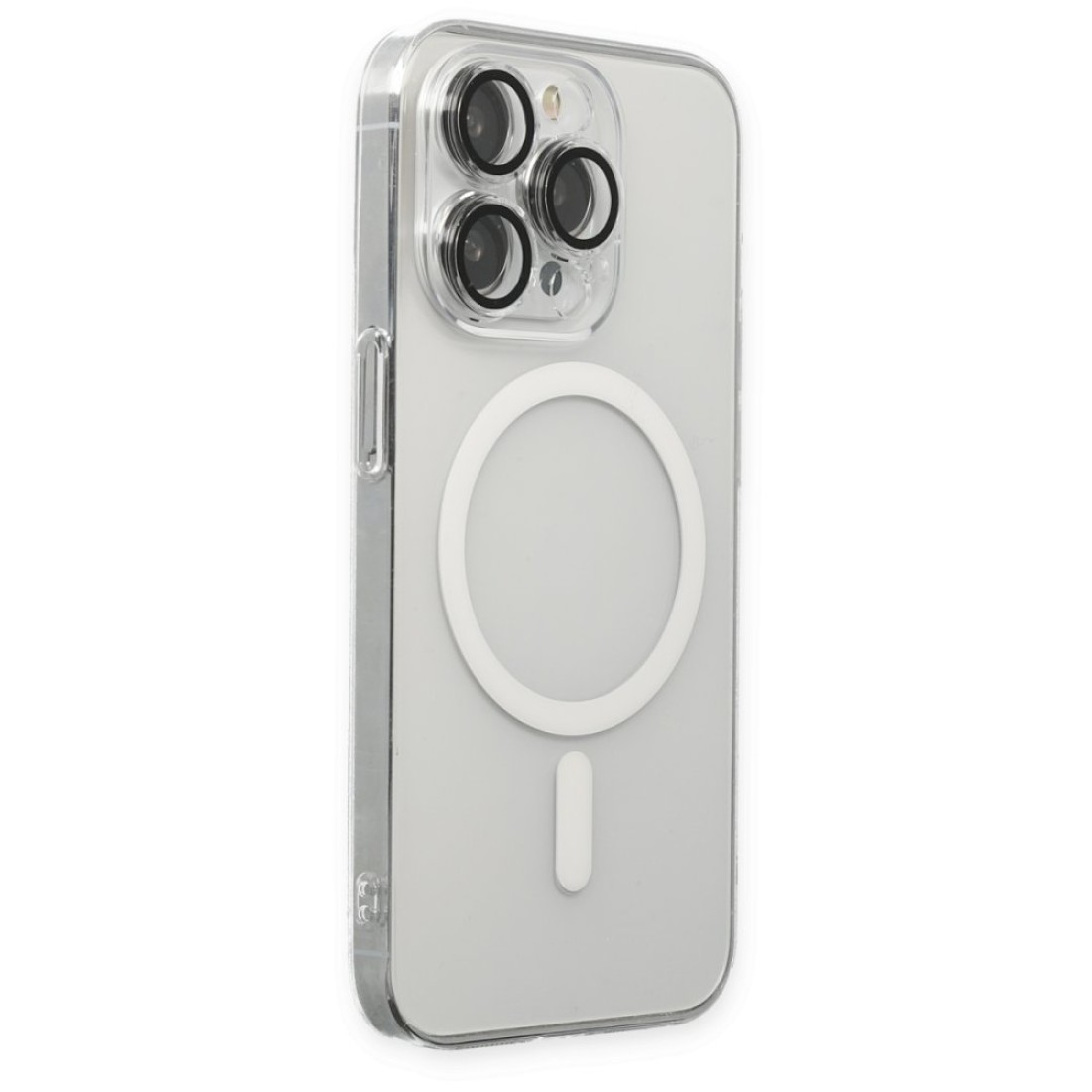 iPhone 13 Pro Max Kılıf Kaou Magneticsafe Slim Kapak - Şeffaf