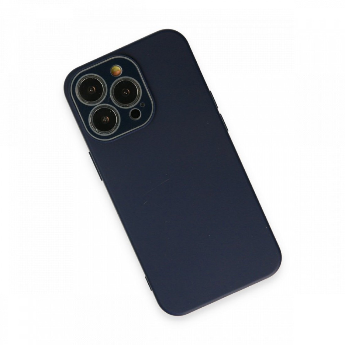iPhone 13 Pro Max Kılıf Lansman Glass Kapak - Lacivert