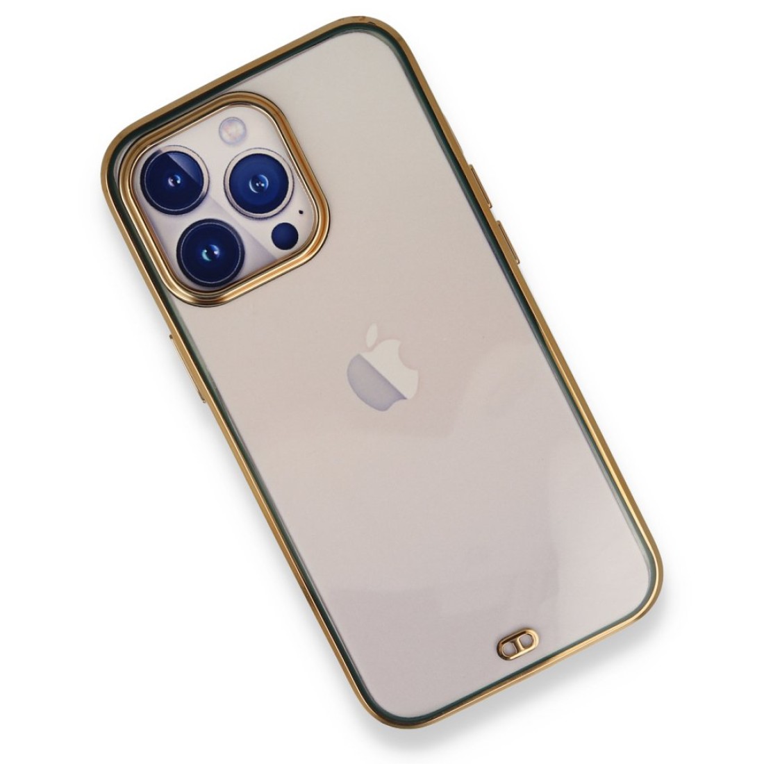 iPhone 13 Pro Max Kılıf Liva Silikon - Yeşil