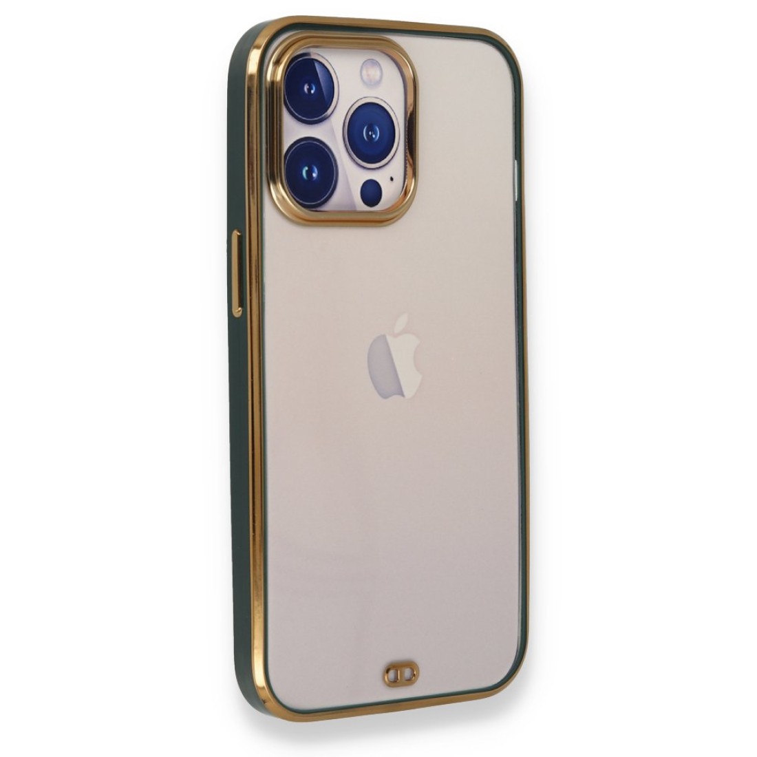 iPhone 13 Pro Max Kılıf Liva Silikon - Yeşil