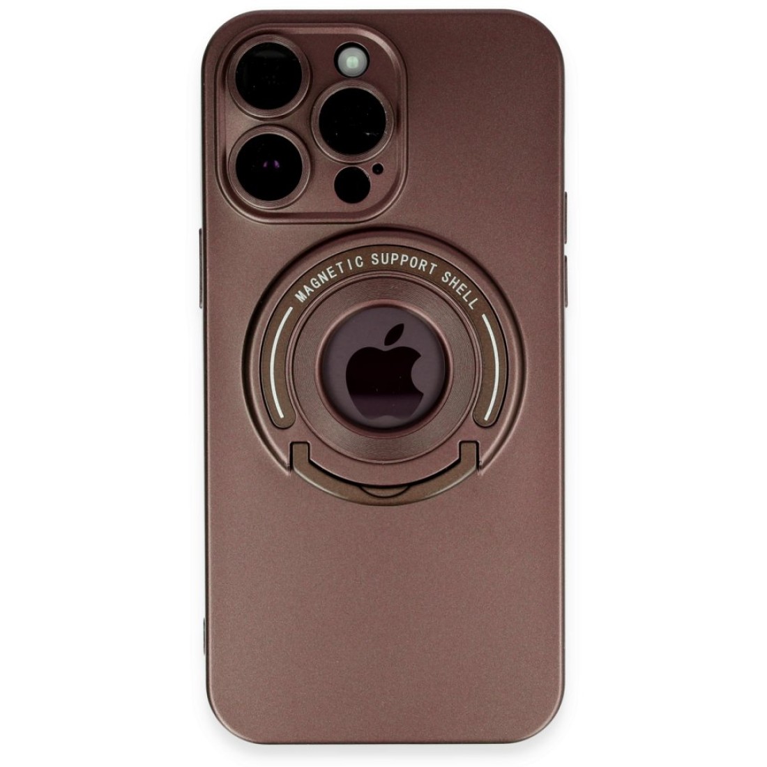 iPhone 13 Pro Max Kılıf Lukka Magneticsafe Kapak - Kahverengi