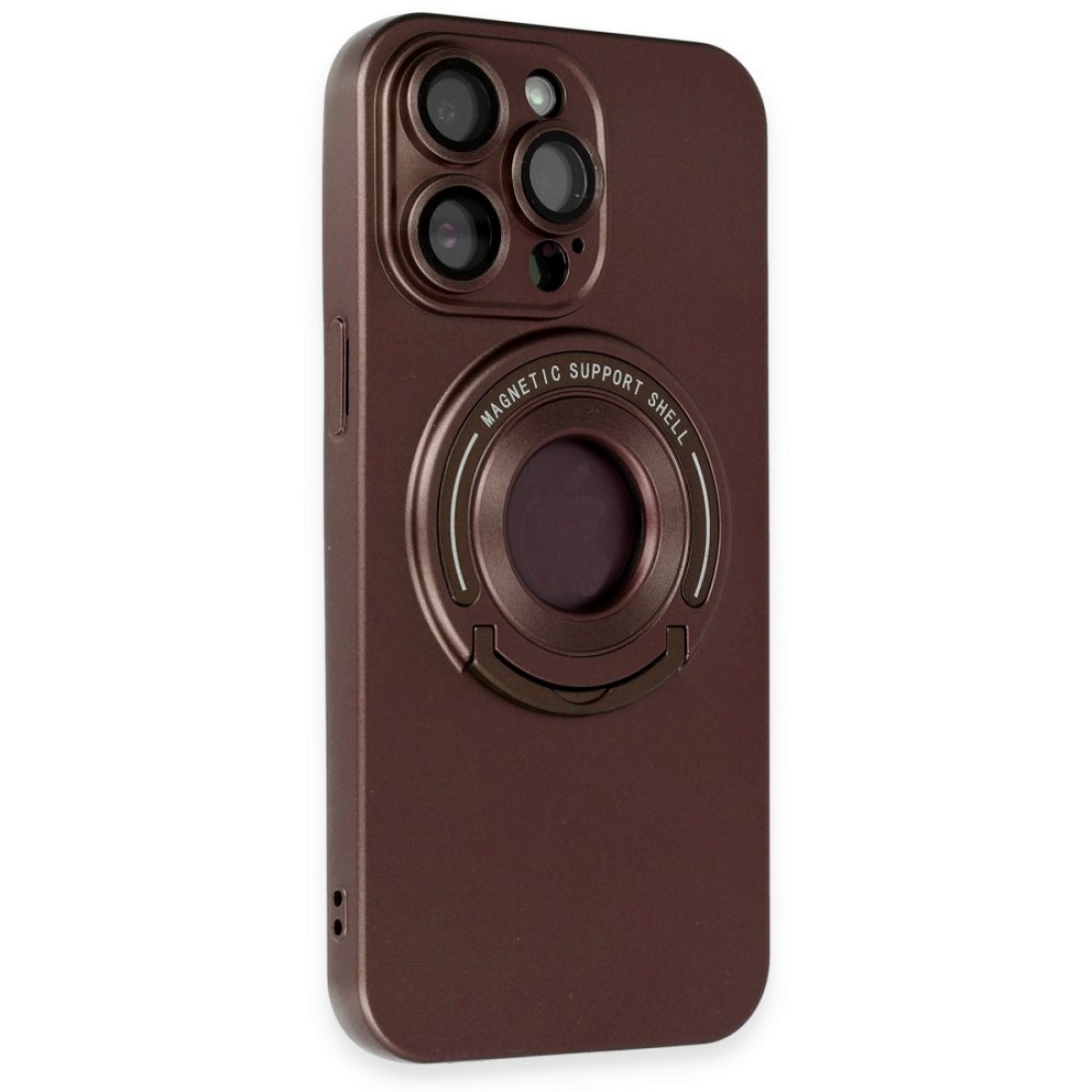 iPhone 13 Pro Max Kılıf Lukka Magneticsafe Kapak - Kahverengi