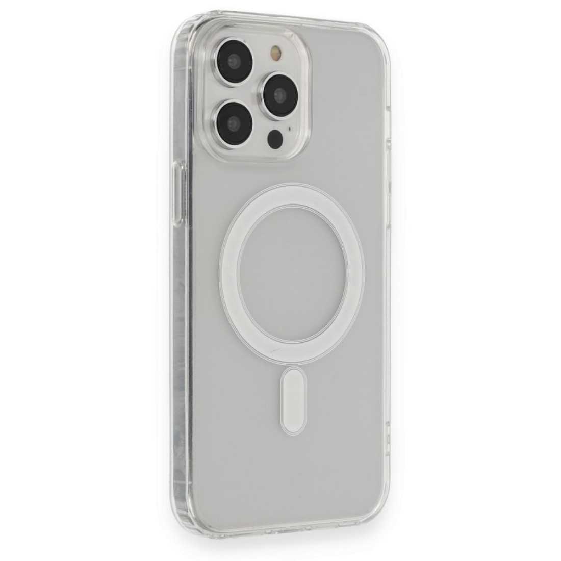 iPhone 13 Pro Max Kılıf Matte Şeffaf Magneticsafe - Şeffaf