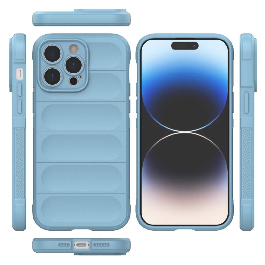 iPhone 13 Pro Max Kılıf Optimum Silikon - Sky Blue