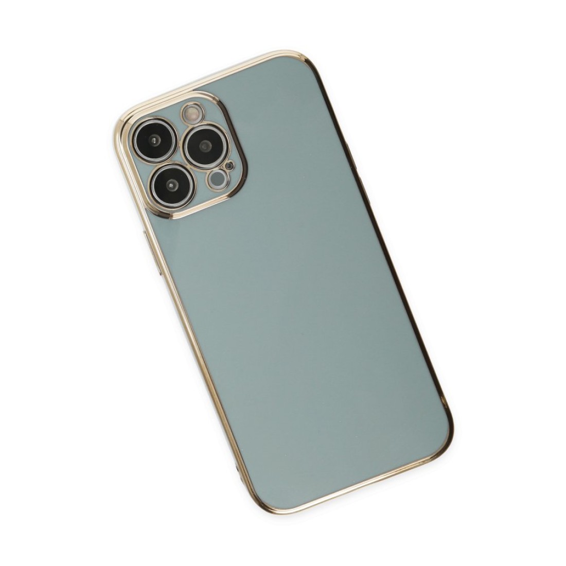 iPhone 13 Pro Max Kılıf Volet Silikon - Açık Yeşil
