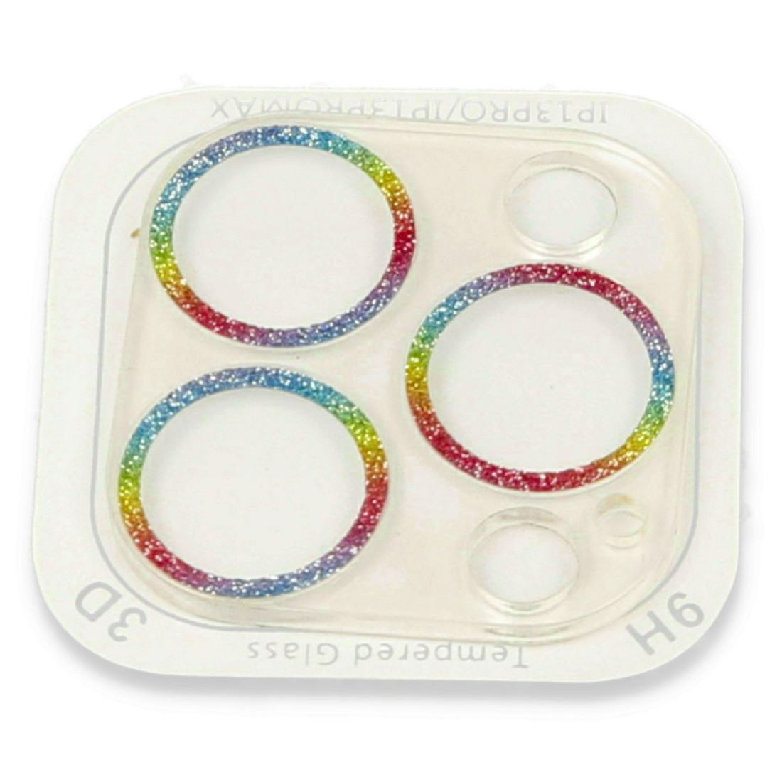 iPhone 13 Pro Max Shine Kamera Lens Koruma Cam - Rainbow