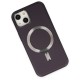 iPhone 14 Kılıf Coco Deri Magneticsafe Silikon - Siyah