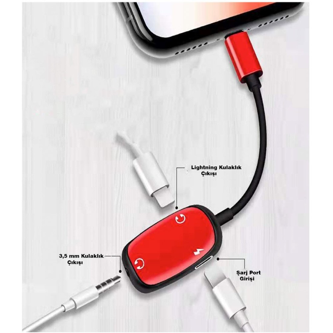Lightning Triple Switch - Gümüş
