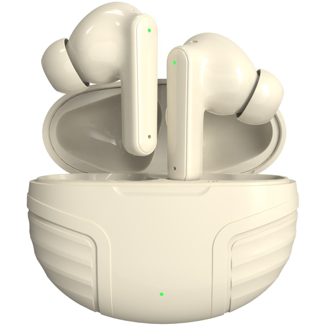 LS-19 Aktif Gürültü Engelleyici Özellikli Bluetooth 5.4 Kablosuz Airpods Kulaklık - Krem