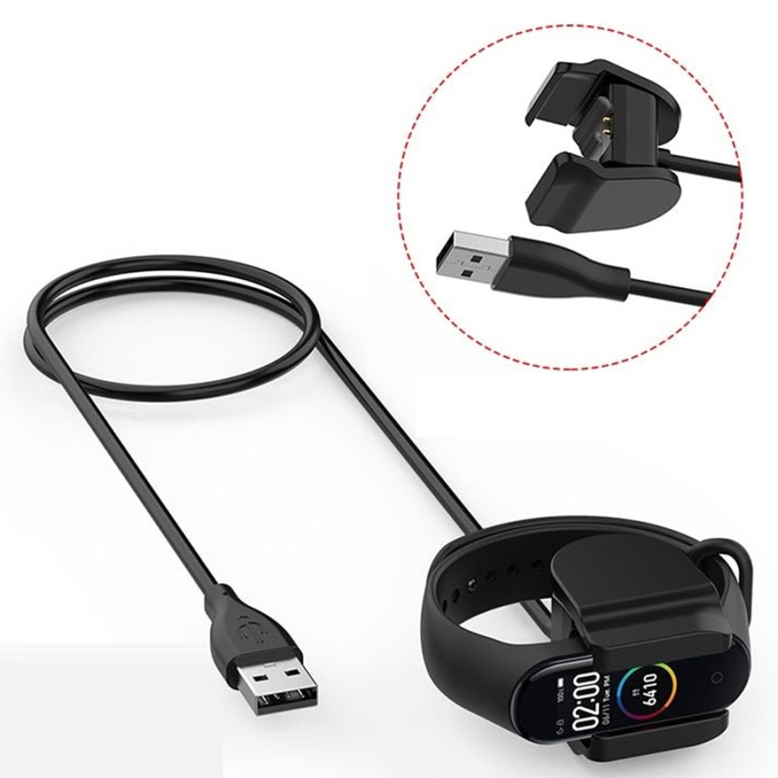 MC06 Şarj Adaptörü 100cm Xiaomi Mi Band 5/6 - Kılıf's MC06 Şarj Adaptörü 100cm Xiaomi Mi Band 5/6