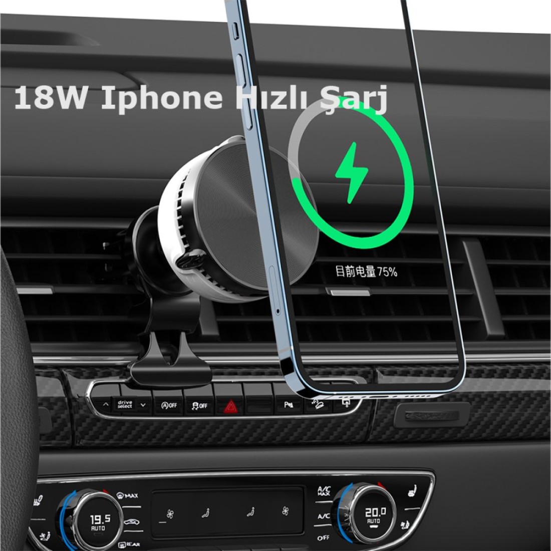 Memo GW03 Magsafe Araç Tutucu - Kılıf's Memo GW03 Magsafe Araç Tutucu
