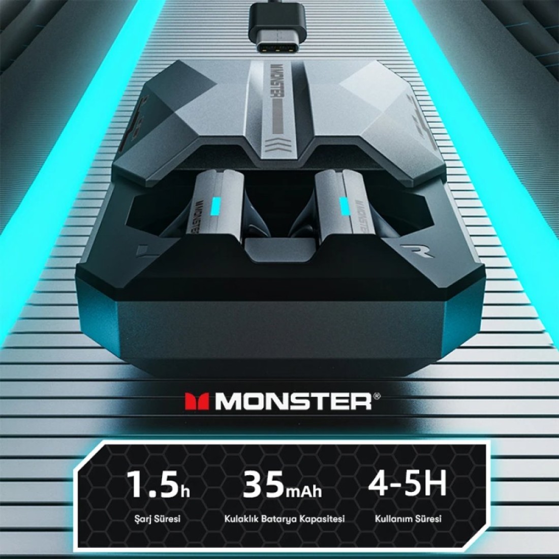Monster XKT11 Bluetooth Kulaklık - Beyaz
