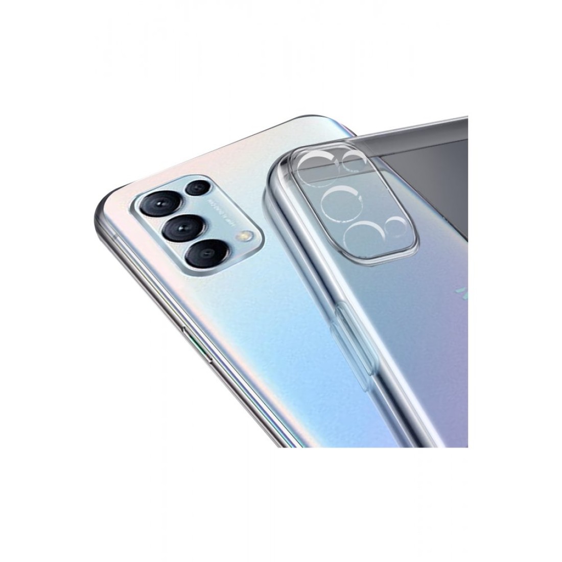 Oppo Reno 5 Kılıf Lüx Şeffaf Silikon - Kılıf's Oppo Reno 5 Kılıf Lüx Şeffaf Silikon
