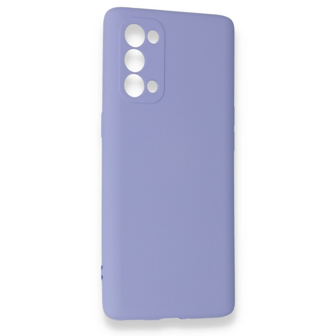 Oppo Reno 5 Pro Kılıf Nano içi Kadife Silikon - Lila