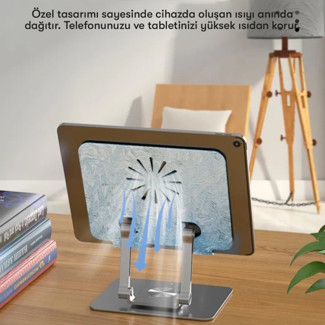 P2027 Telefon Tablet Standı - Gümüş