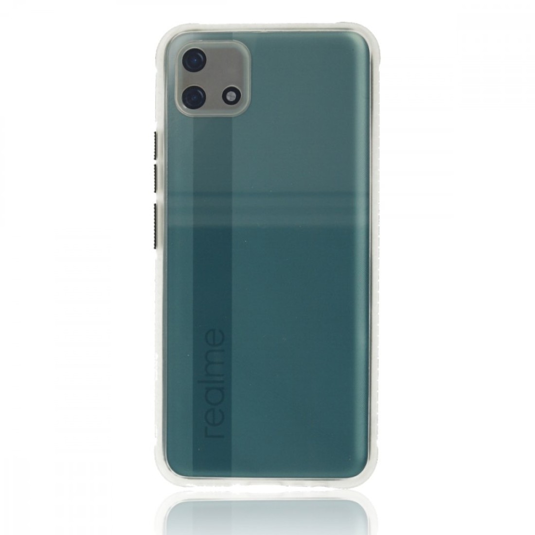 Realme C11 2021 Kılıf Miami Şeffaf Silikon - Şeffaf