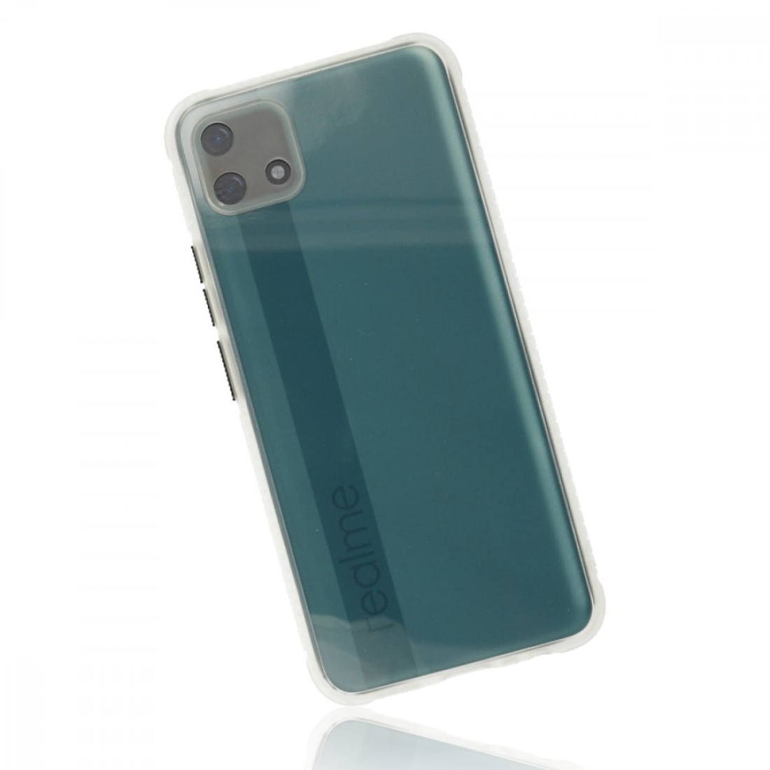 Realme C11 2021 Kılıf Miami Şeffaf Silikon - Şeffaf