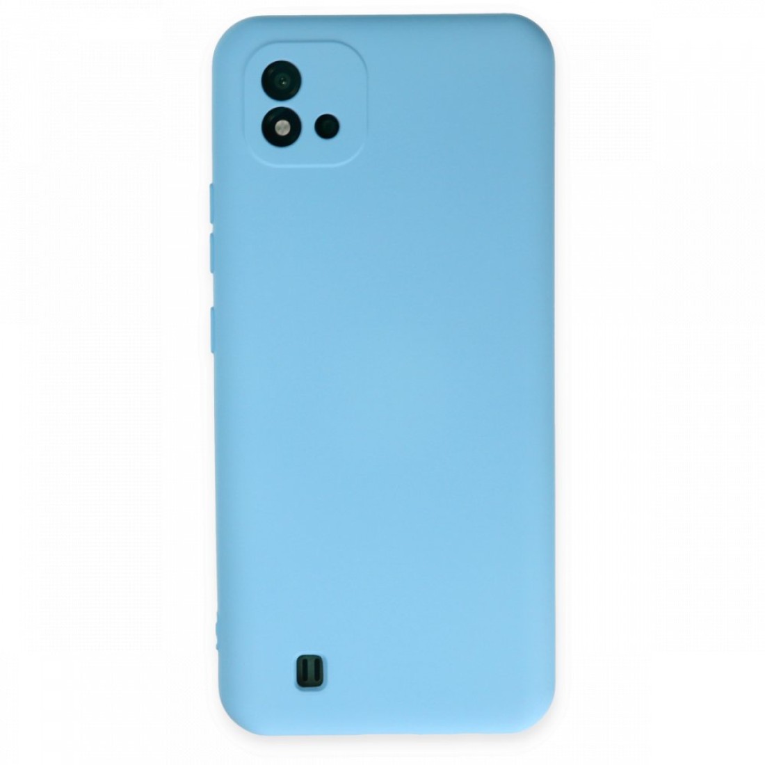 Realme C11 2021 Kılıf Nano içi Kadife Silikon - Mavi