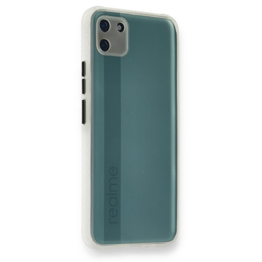 Realme C11 Kılıf Miami Şeffaf Silikon - Şeffaf