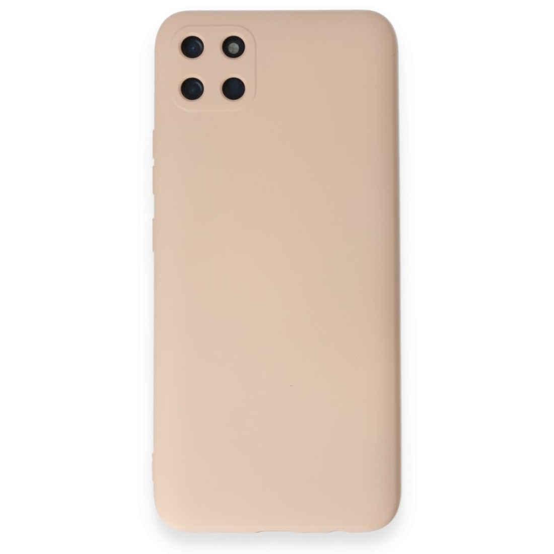 Realme C11 Kılıf Nano içi Kadife Silikon - Pudra