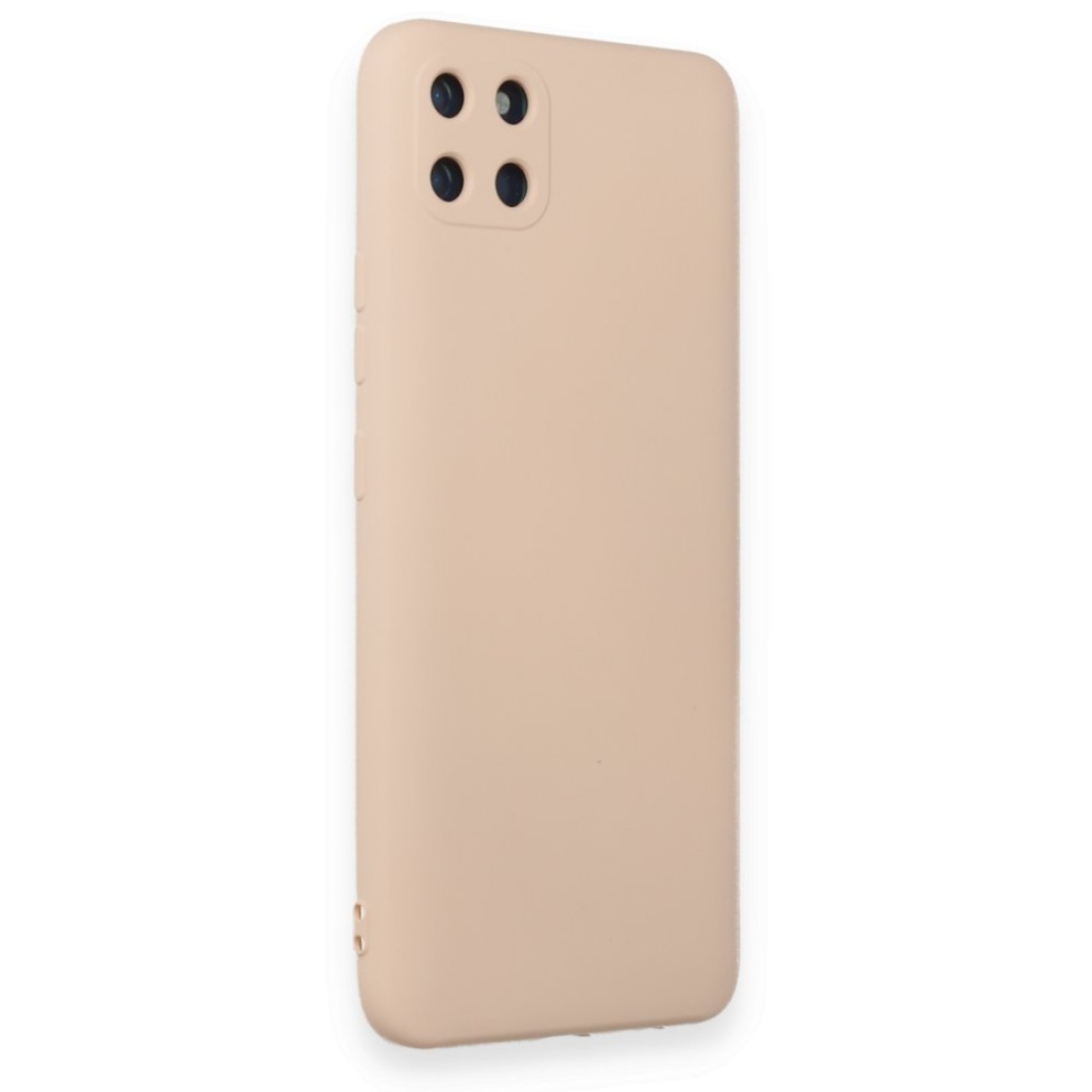 Realme C11 Kılıf Nano içi Kadife Silikon - Pudra
