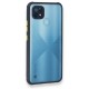 Realme C21 Kılıf Miami Şeffaf Silikon - Koyu Yeşil