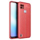 Realme C25 Kılıf Focus Derili Silikon - Siyah - Kılıf's Realme C25 Kılıf Focus Derili Silikon - Siyah