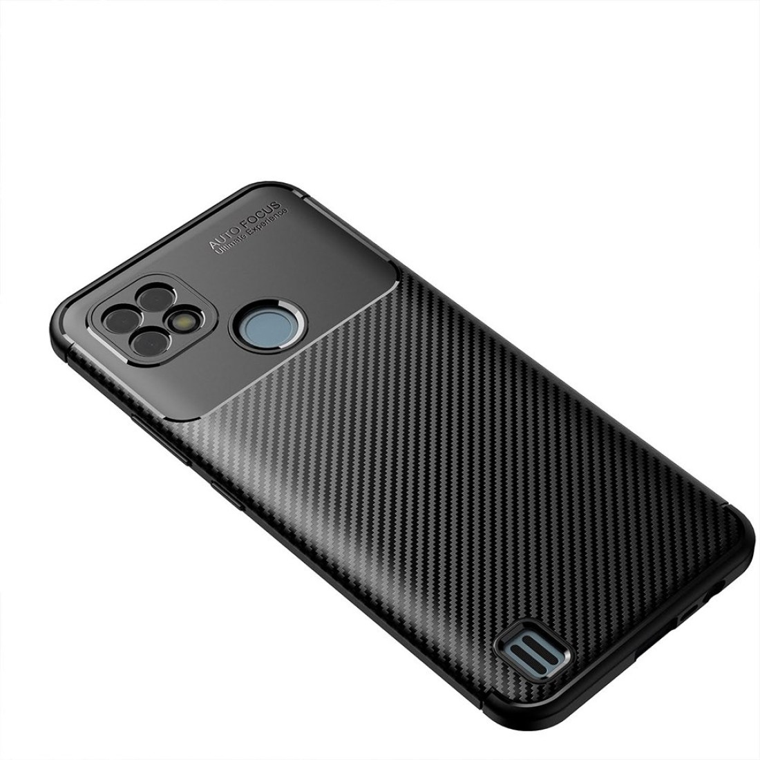 Realme C25s Kılıf Focus Karbon Silikon - Kahverengi - Kılıf's Realme C25s Kılıf Focus Karbon Silikon - Kahverengi