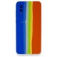 Samsung Galaxy A02 Kılıf Ebruli Lansman Silikon - Kırmızı-Mor - Kılıf's Samsung Galaxy A02 Kılıf Ebruli Lansman Silikon - Kırmızı-Mor