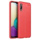 Samsung Galaxy A02 Kılıf Focus Derili Silikon - Siyah