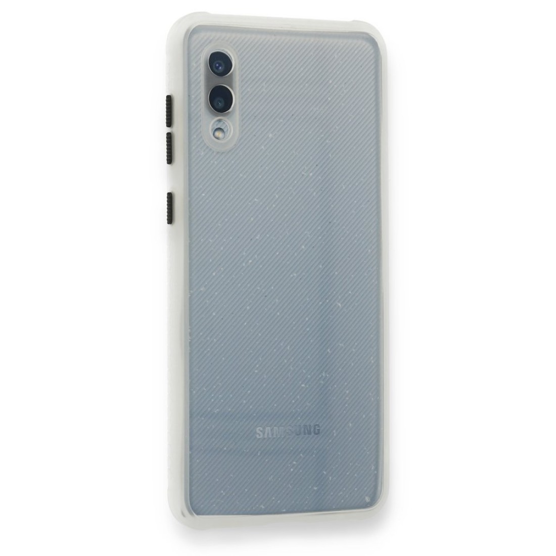 Samsung Galaxy A02 Kılıf Miami Şeffaf Silikon - Kırmızı - Kılıf's Samsung Galaxy A02 Kılıf Miami Şeffaf Silikon - Kırmızı