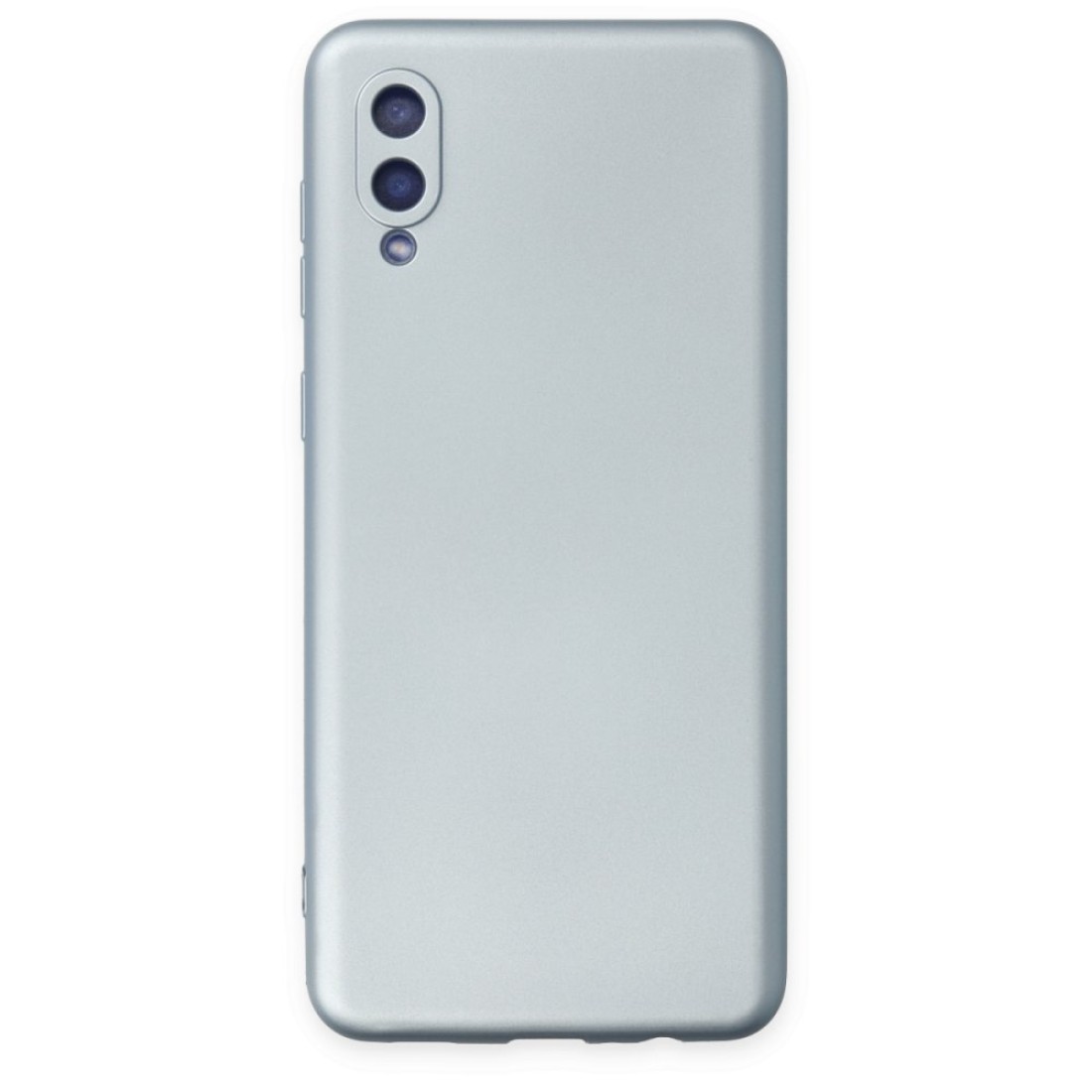 Samsung Galaxy A02 Kılıf Nano içi Kadife Silikon - Sky Blue