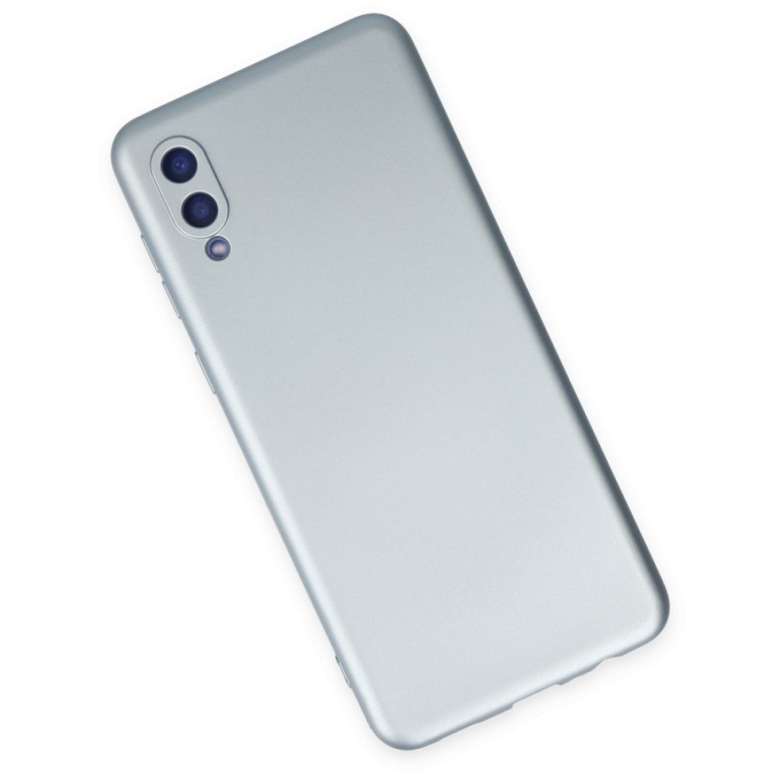 Samsung Galaxy A02 Kılıf Nano içi Kadife Silikon - Sky Blue