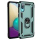 Samsung Galaxy A02 Kılıf Sofya Yüzüklü Silikon Kapak - Siyah