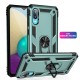 Samsung Galaxy A02 Kılıf Sofya Yüzüklü Silikon Kapak - Siyah
