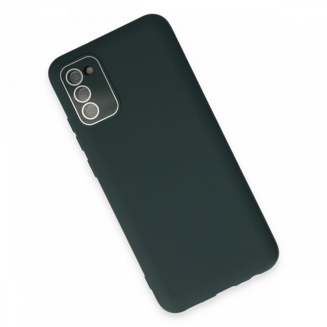 Samsung Galaxy A02S Kılıf Lansman Glass Kapak - Siyah - Kılıf's Samsung Galaxy A02S Kılıf Lansman Glass Kapak - Siyah
