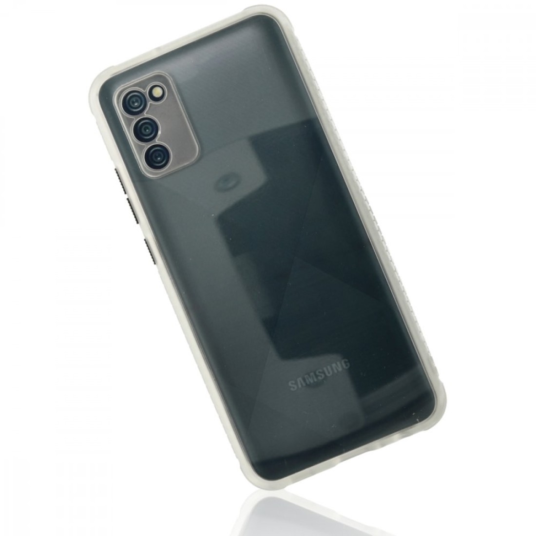 Samsung Galaxy A02S Kılıf Miami Şeffaf Silikon - Şeffaf