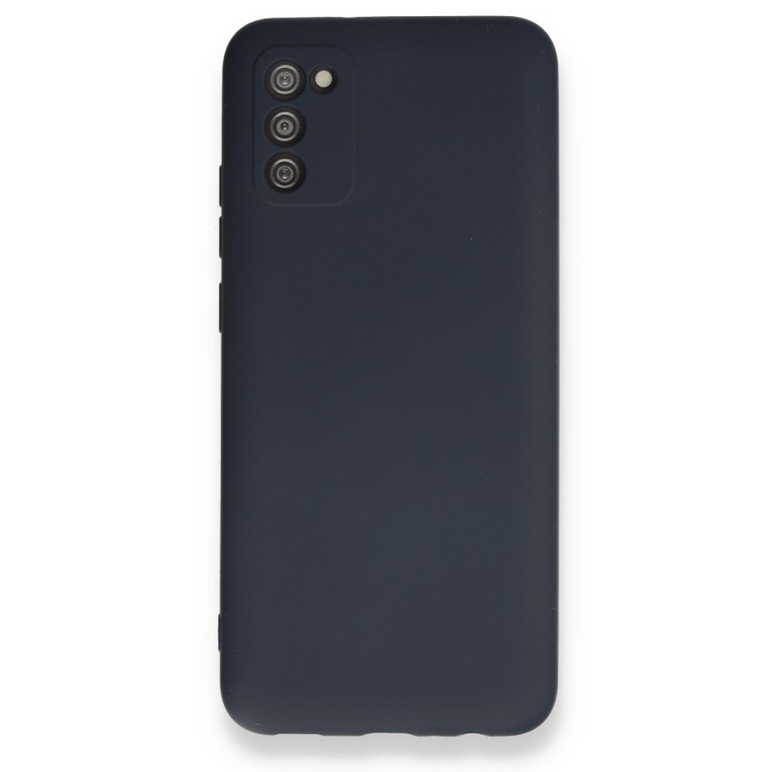 Samsung Galaxy A02S Kılıf Nano içi Kadife Silikon - Lacivert