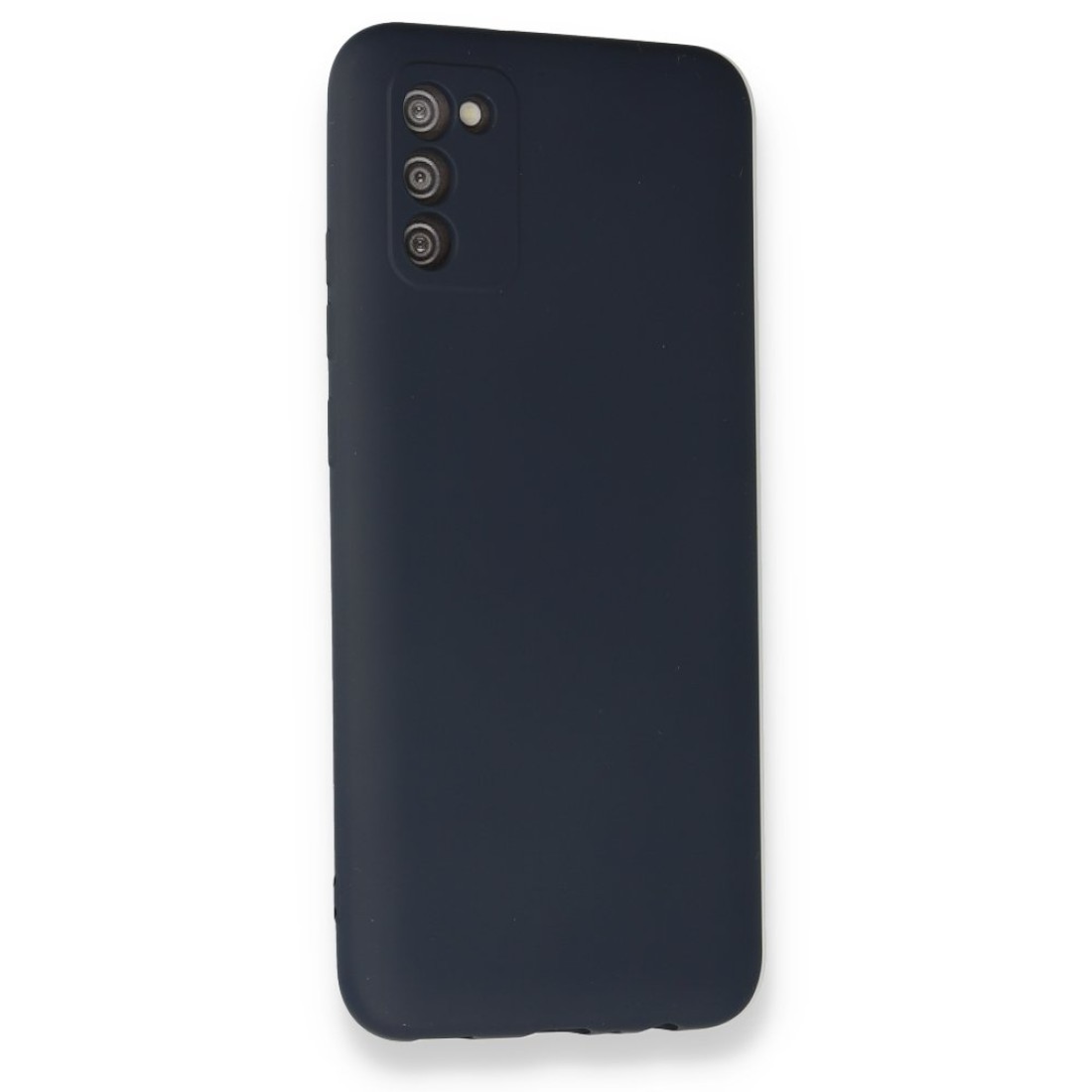 Samsung Galaxy A02S Kılıf Nano içi Kadife Silikon - Lacivert