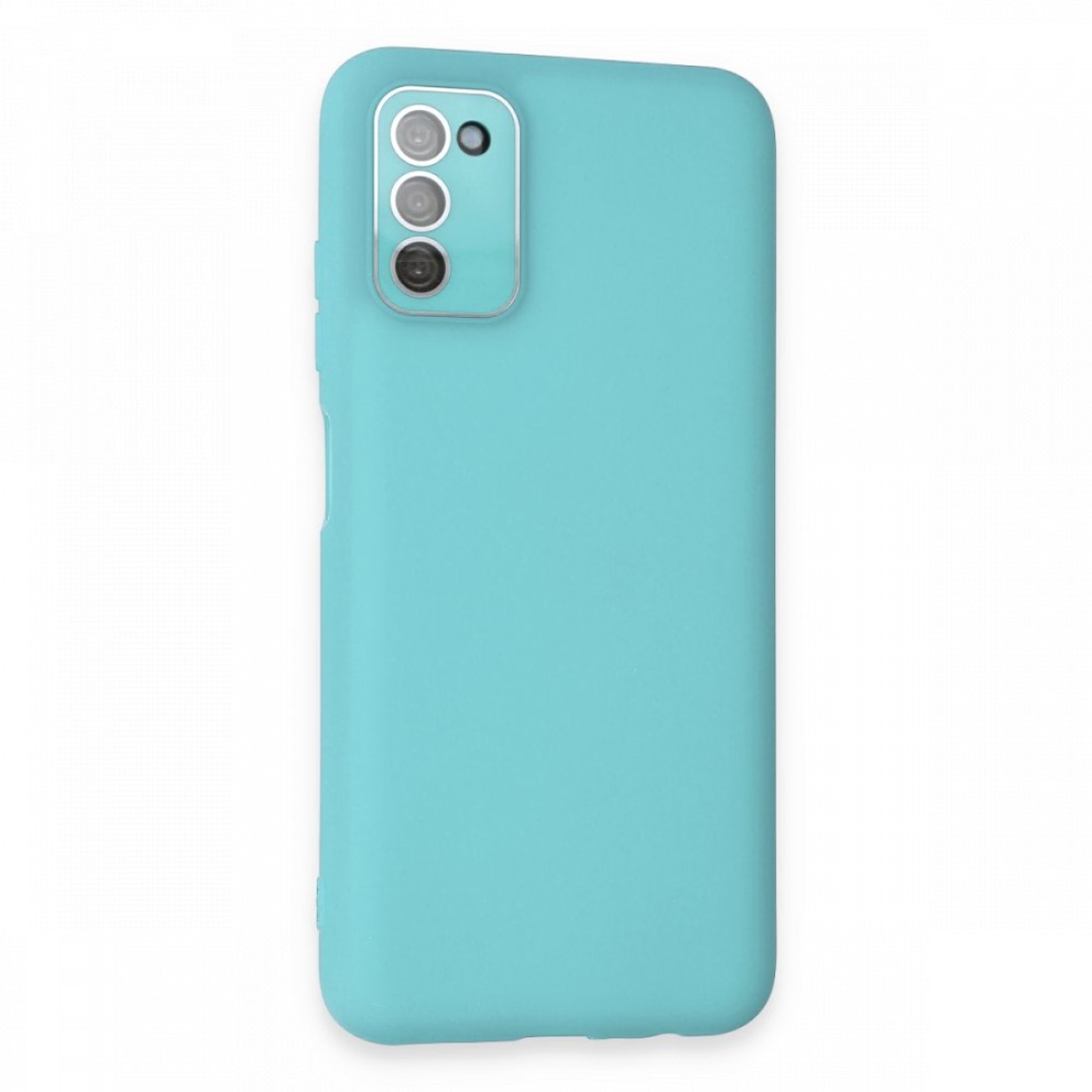 Samsung Galaxy A03S Kılıf Lansman Glass Kapak - Turkuaz
