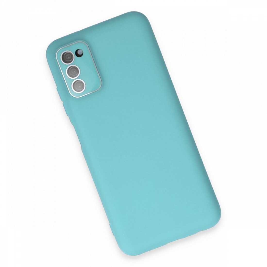 Samsung Galaxy A03S Kılıf Lansman Glass Kapak - Siyah - Kılıf's Samsung Galaxy A03S Kılıf Lansman Glass Kapak - Siyah
