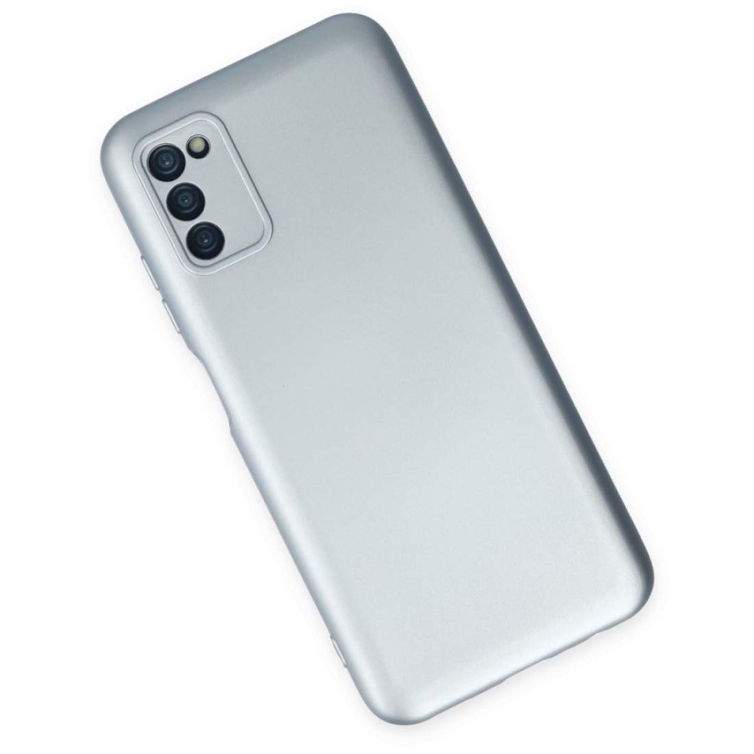 Samsung Galaxy A03S Kılıf Nano içi Kadife Silikon - Sky Blue