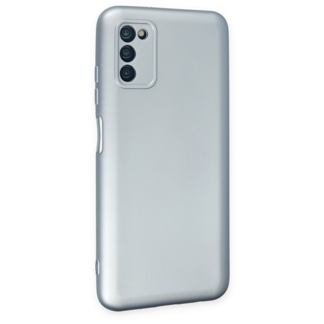 Samsung Galaxy A03S Kılıf Nano içi Kadife Silikon - Gri - Kılıf's Samsung Galaxy A03S Kılıf Nano içi Kadife Silikon - Gri