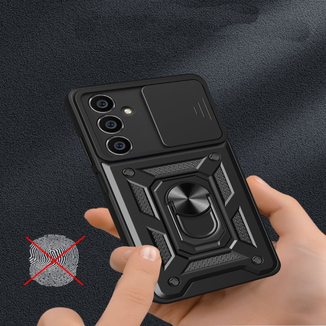 Samsung Galaxy A05S Kılıf Pars Lens Yüzüklü Silikon - Siyah - Kılıf's Samsung Galaxy A05S Kılıf Pars Lens Yüzüklü Silikon - Siyah