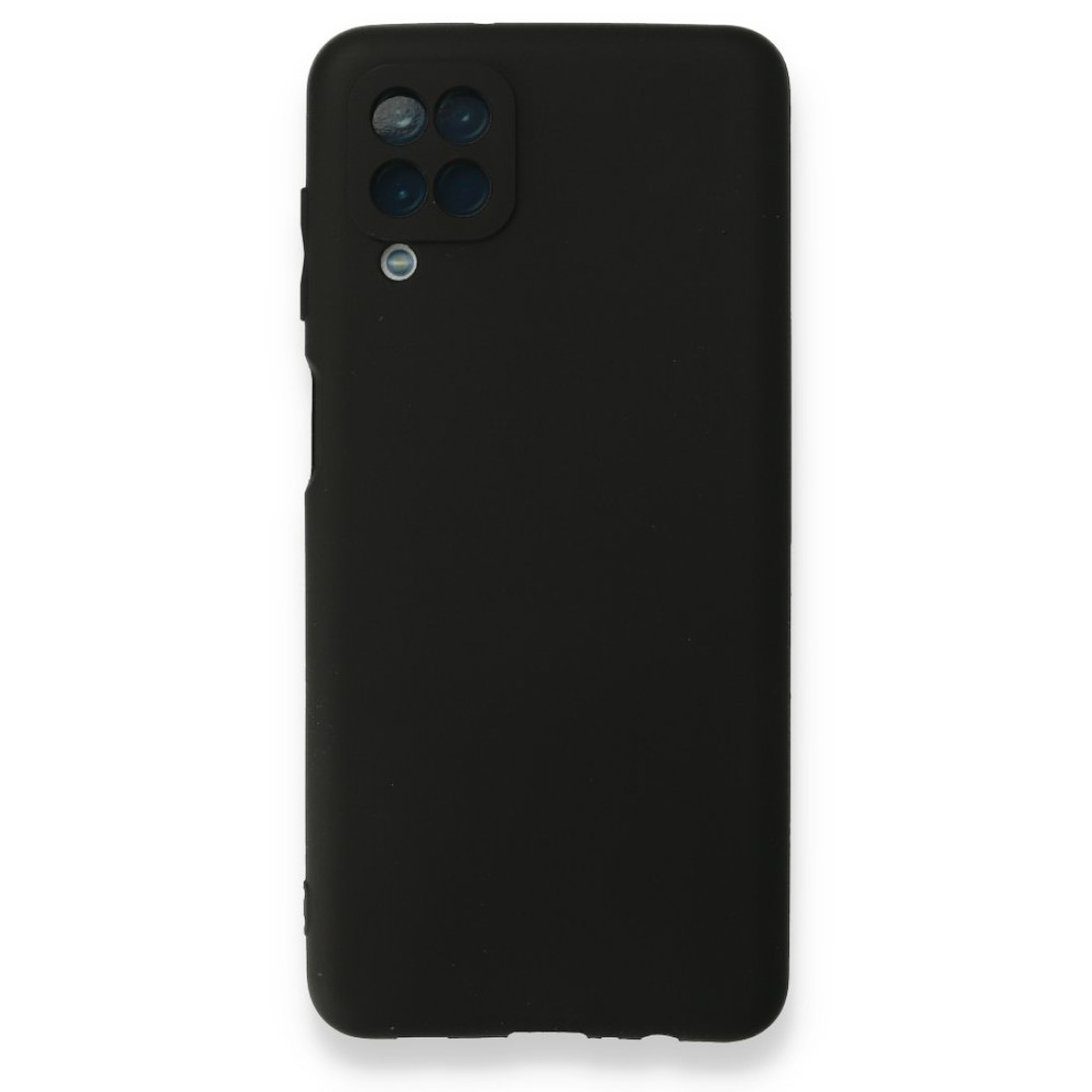 Samsung Galaxy A12 Kılıf First Silikon - Siyah