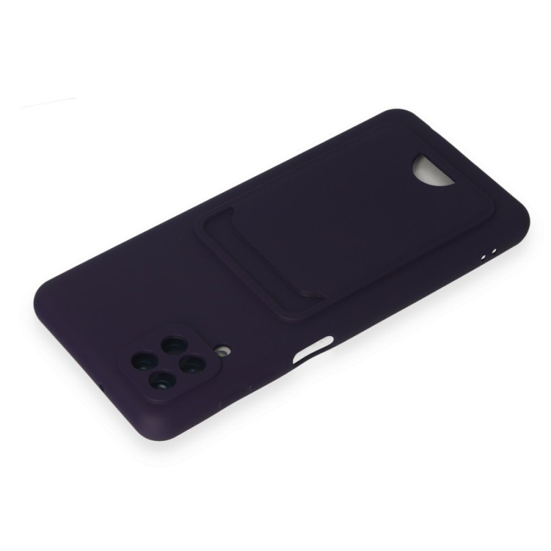 Samsung Galaxy A12 Kılıf Kelvin Kartvizitli Silikon - Siyah