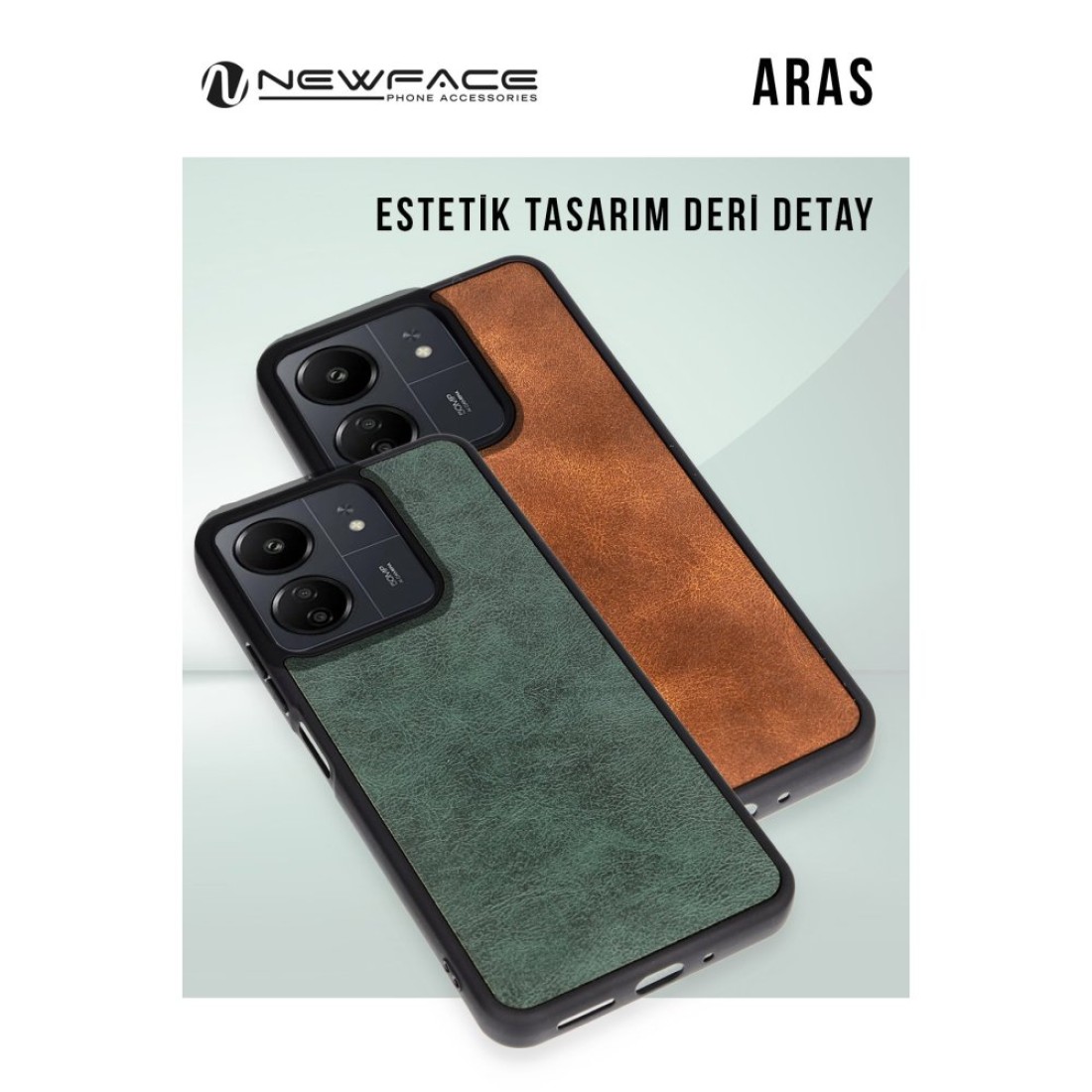 Samsung Galaxy A15 4G Kılıf Aras Deri Kapak - Siyah - Kılıf's Samsung Galaxy A15 4G Kılıf Aras Deri Kapak - Siyah