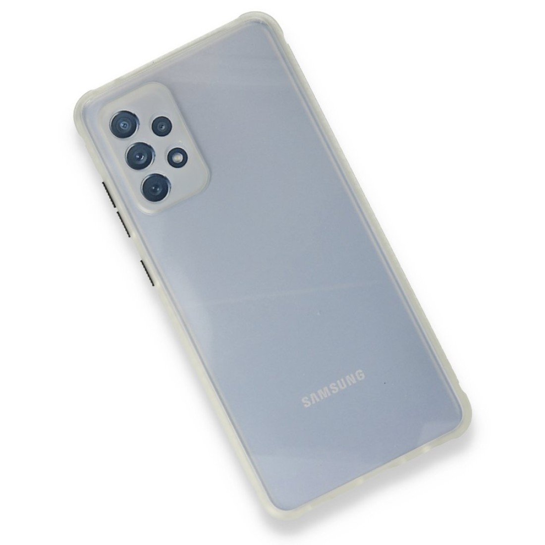 Samsung Galaxy A72 Kılıf Miami Şeffaf Silikon - Siyah - Kılıf's Samsung Galaxy A72 Kılıf Miami Şeffaf Silikon - Siyah