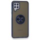 Samsung Galaxy M22 Kılıf Montreal Yüzüklü Silikon Kapak - Siyah - Kılıf's Samsung Galaxy M22 Kılıf Montreal Yüzüklü Silikon Kapak - Siyah