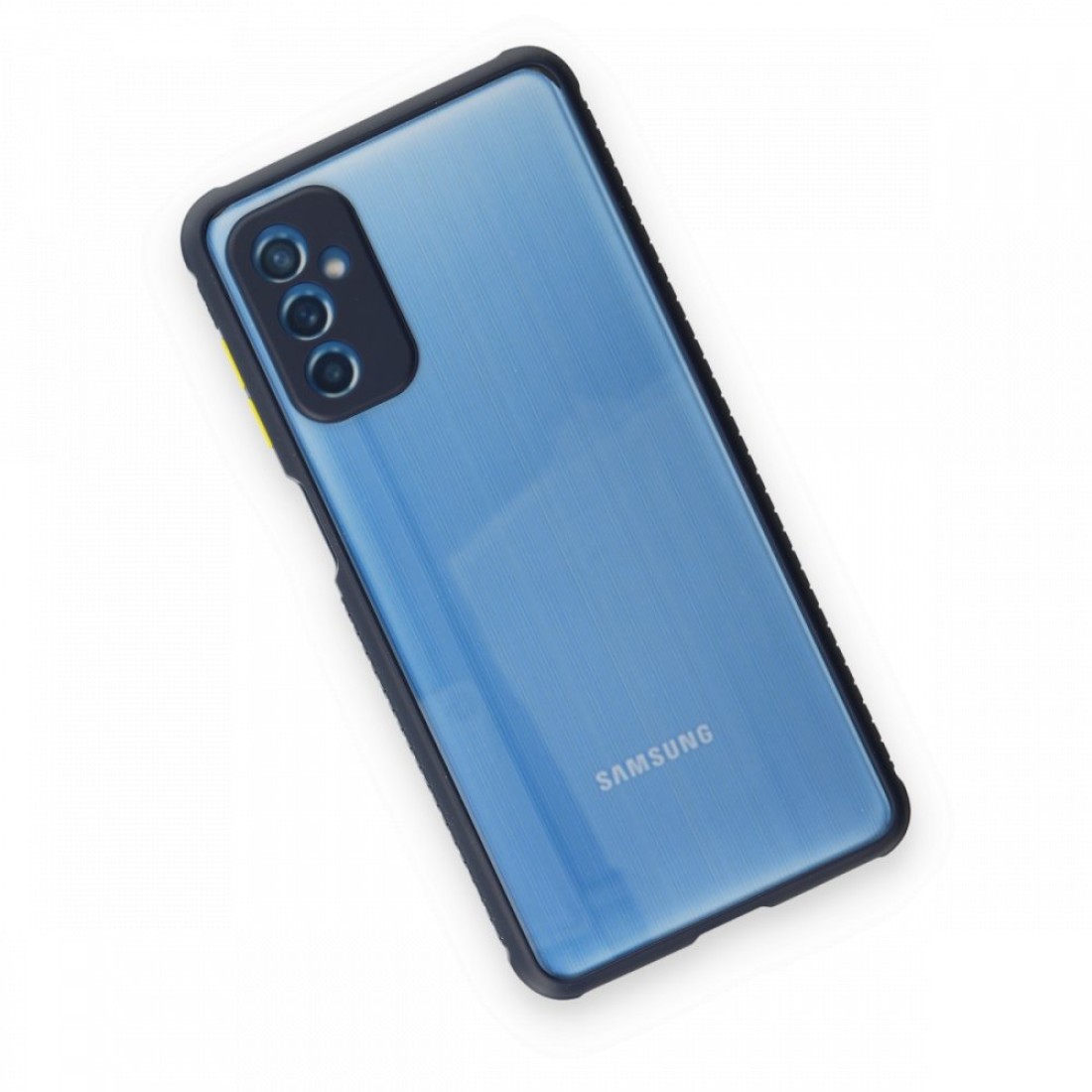 Samsung Galaxy M52 5G Kılıf Miami Şeffaf Silikon - Lacivert